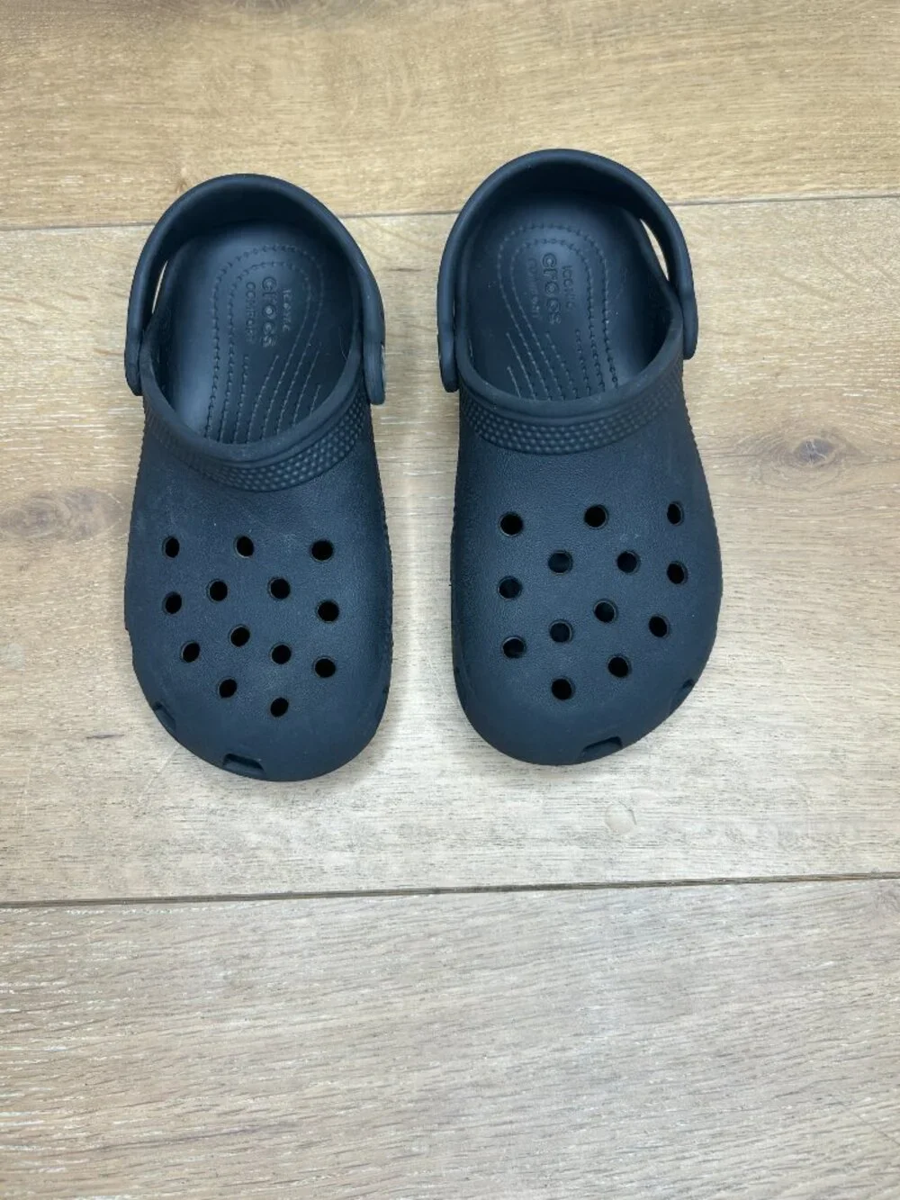 Kids Crocs Iconic Comfort C13 - Classic Clog Shoes Black